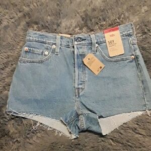 Levi's Light Blue Jean Shorts for Women